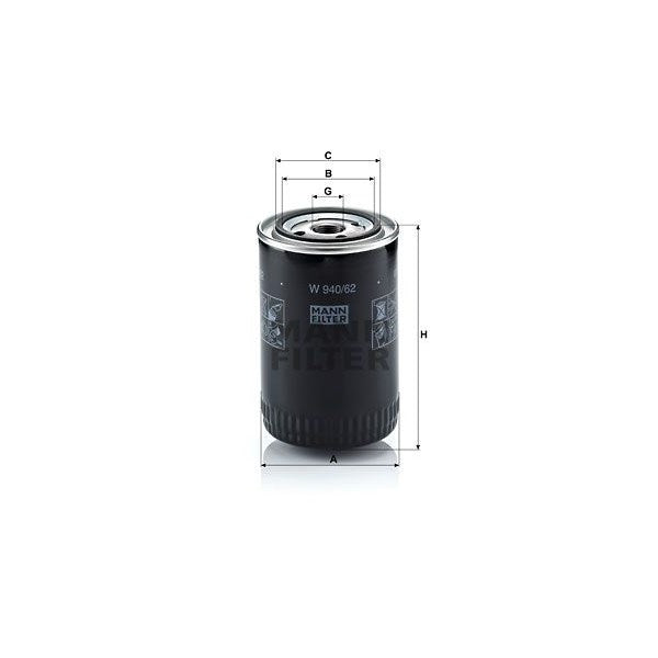 Oljefilter Mann W940/62