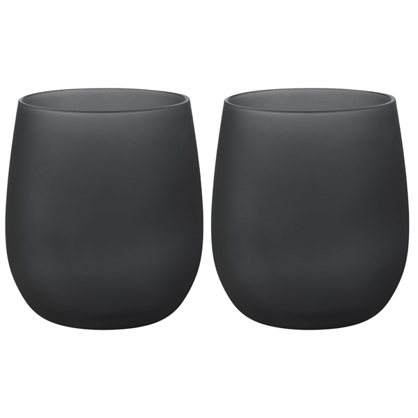 Dricksglas Black satin