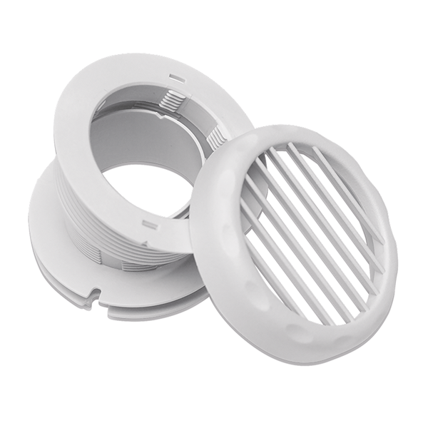 Luftutsläpp grå. 3-pack