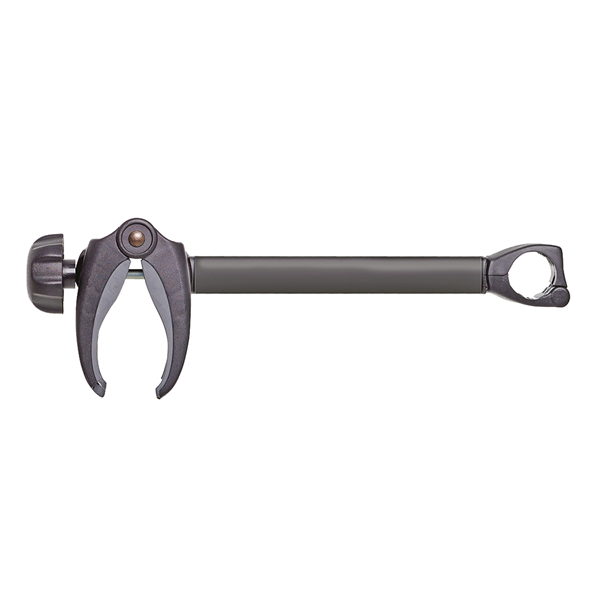 Hållare 2 med lås. Svart 260 mm