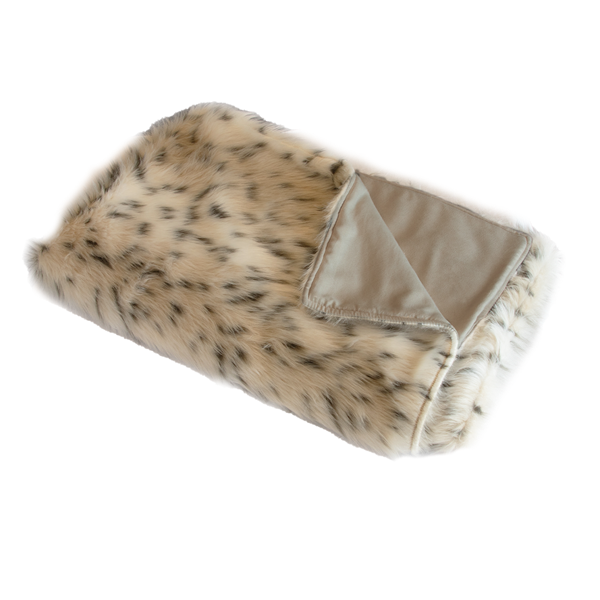 Pläd Snöleopard.