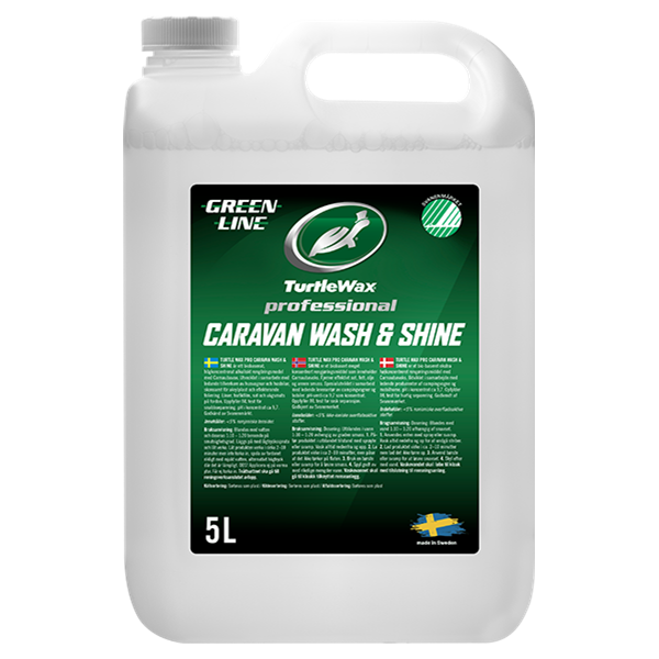 Turtle Caravan Wash & Shine Greenline. Dunk. 5 liter.