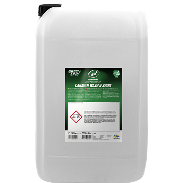 Turtle Caravan Wash & Shine Greenline. Dunk. 25 liter.