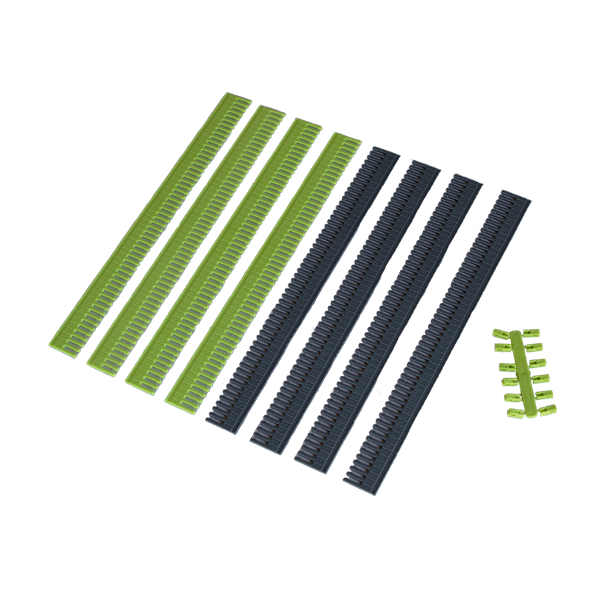 Purvario förvaring. Lime. Höjd: 30 mm. Längd: 303 mm.