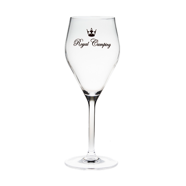 Royal Camping vitvinglas. 25 cl. Höjd: 195 mm.