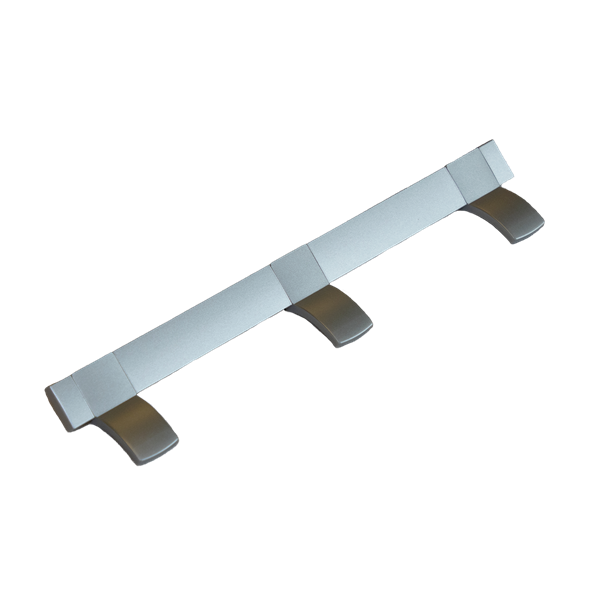 Kläd- / handdukshängare med 3 krokar. Längd 240 mm.
