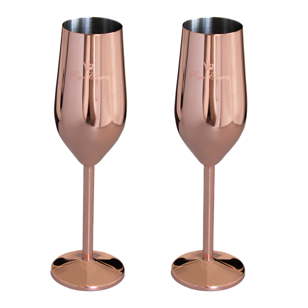 Royal Camping champagneglas. 2 st.