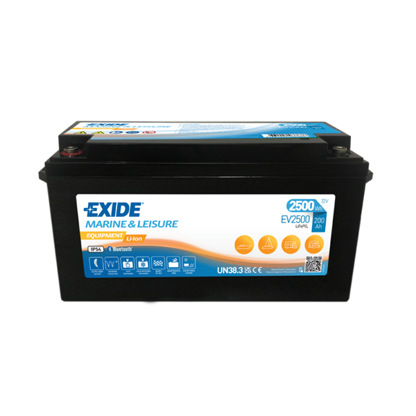 Batteri litium. Exide Li-Ion EV2500WH 200AH.