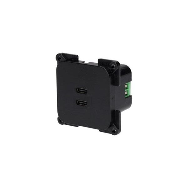 Vägguttag dubbel USB-C C-line