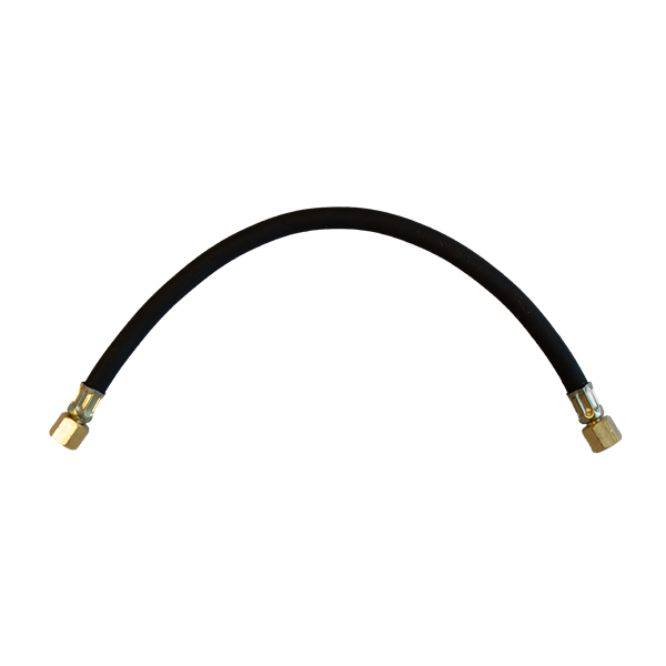 Gasolslang, 1/4” R vänstergänga. Slanglängd 450 mm.