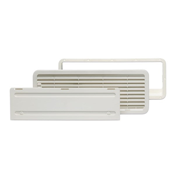 Ventilationsgaller LS 200, vit