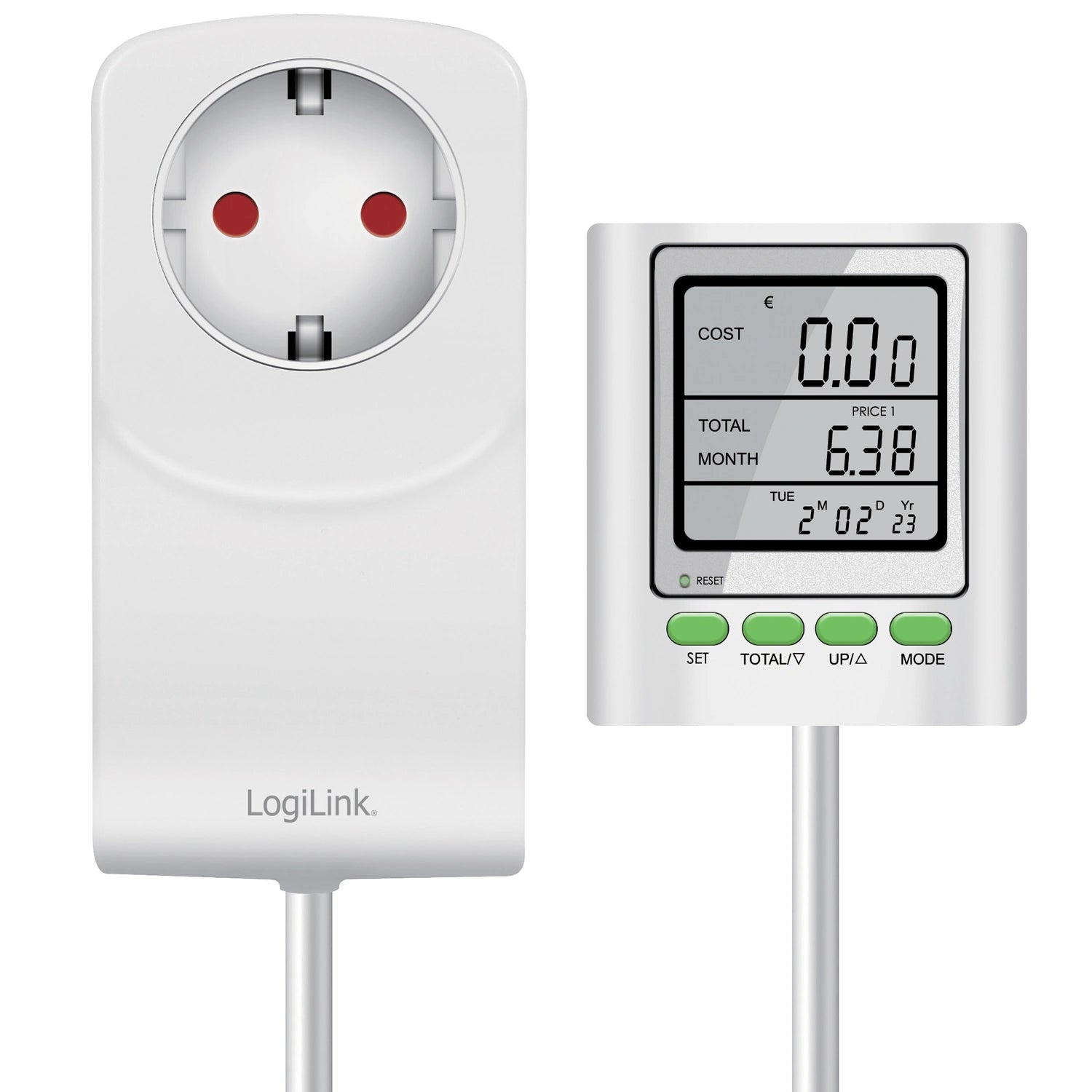 Energimätare med kostnadsberäkning Extern display