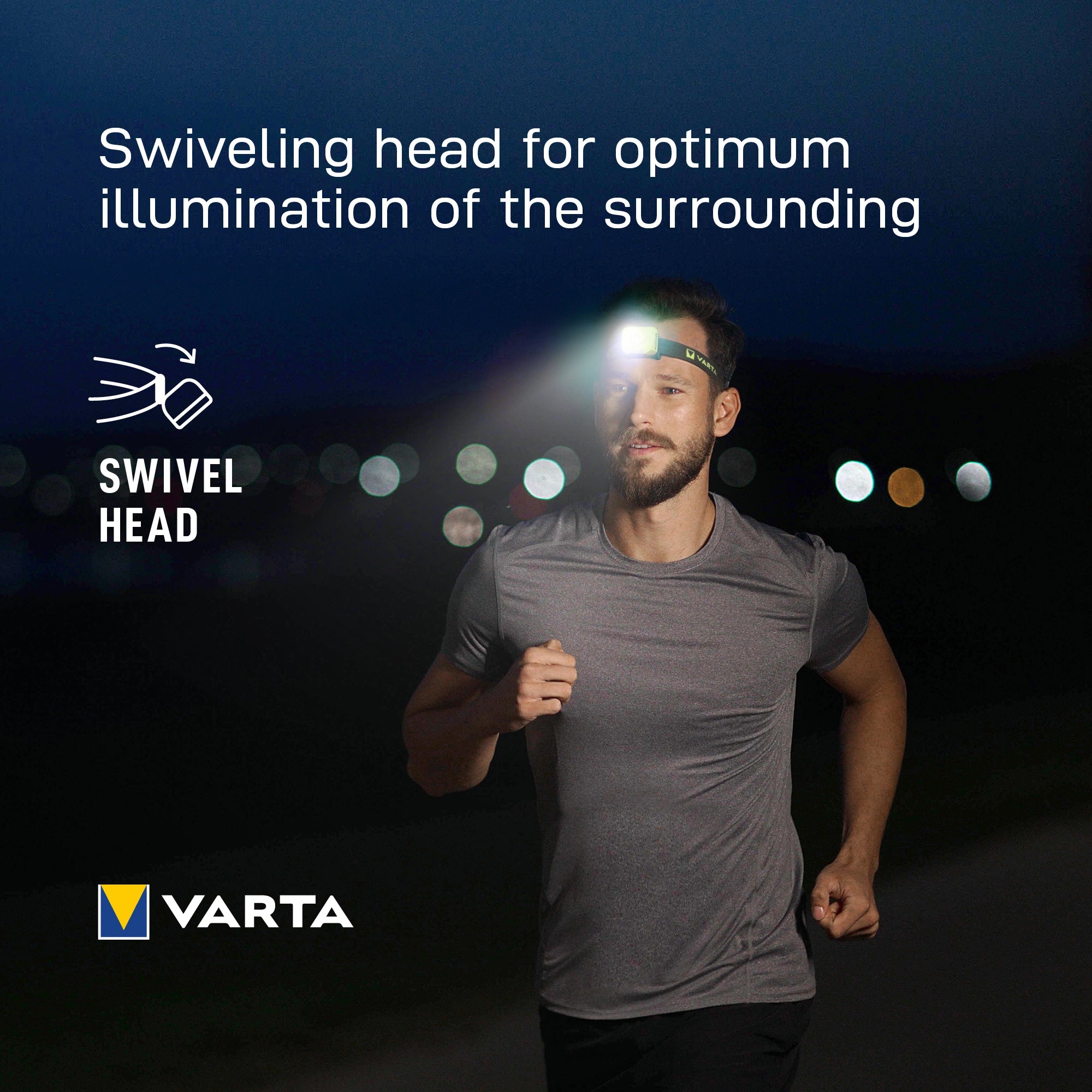 Outdoor Sports Ultralight H30R Pannlampa 300 lm Vit
