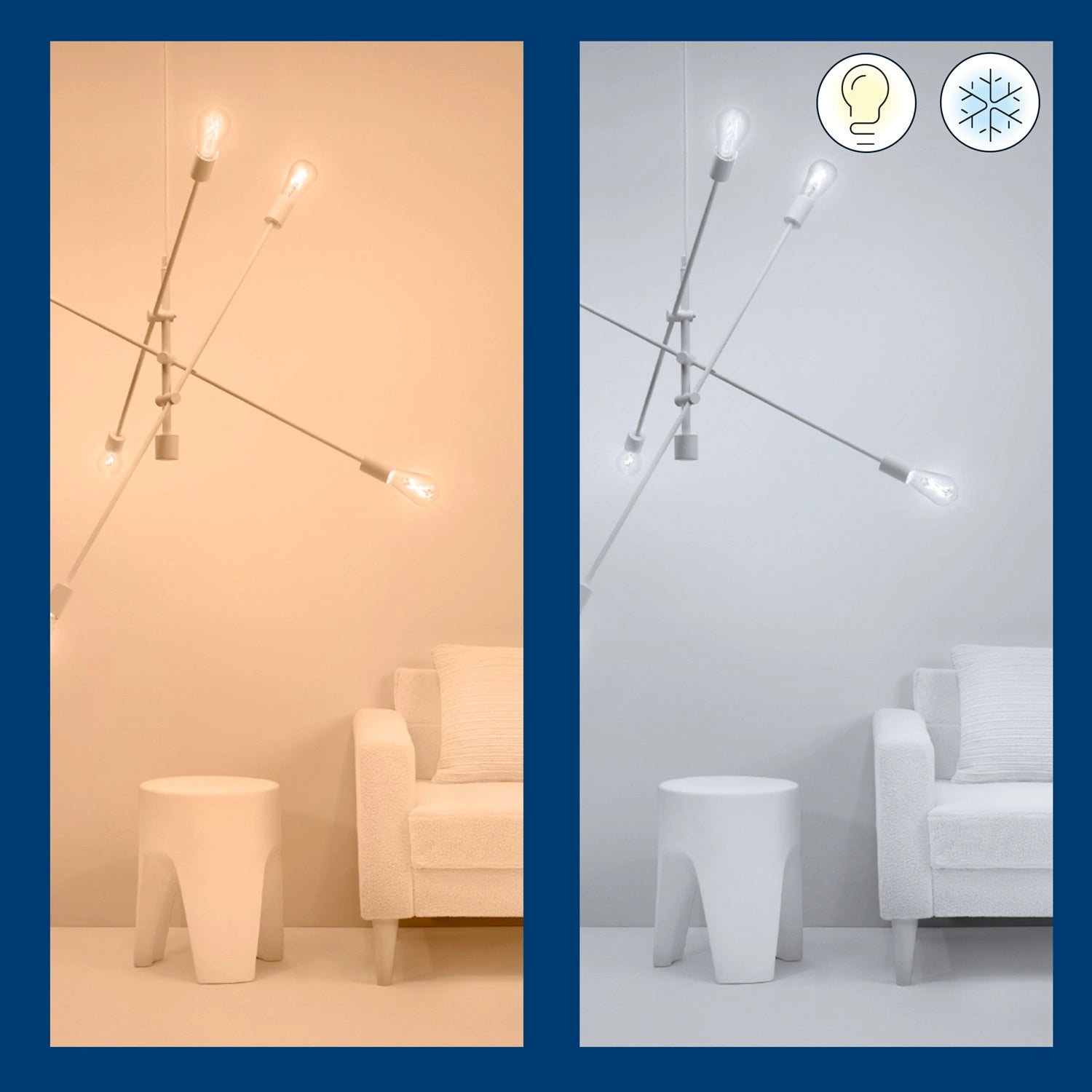 WiFi Smart LED E14 Kron 40W Varm-kallvit 470 lm 3 pack