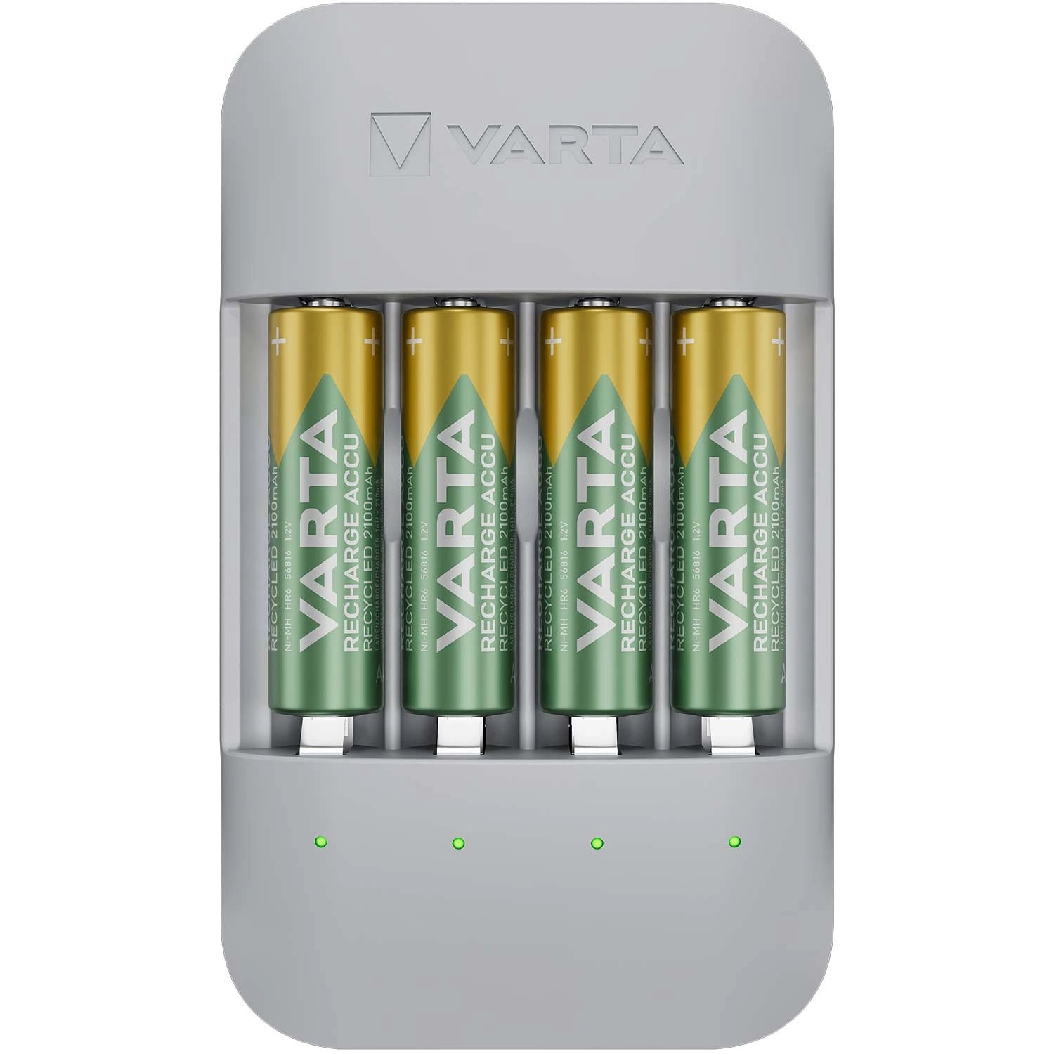 Batteriladdare Eco Charger Pro Recycled inkl. 4x AA 2100 mAh