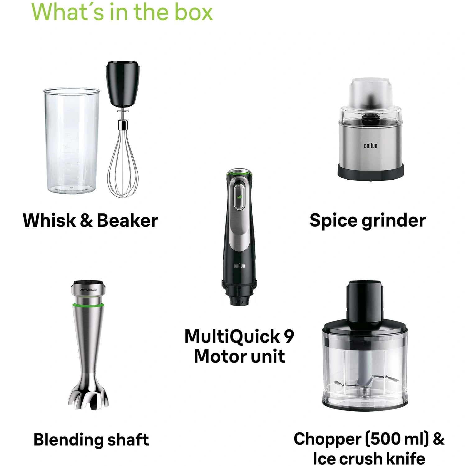 Stavmixerset MQ9138XI MultiQuick 9 Premium 1200W