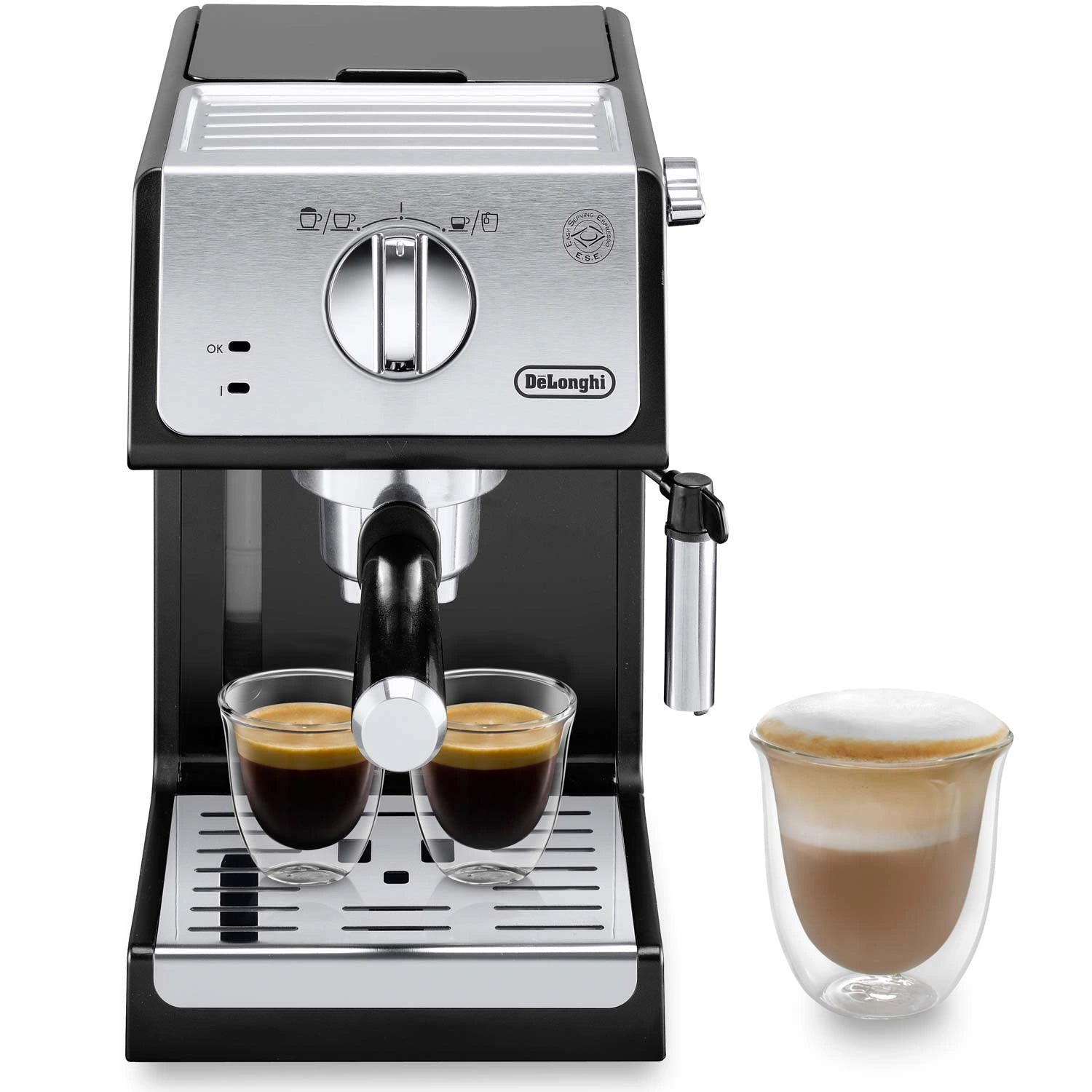 Espressomaskin Manual ECP33.21.BK Active Line inkl. mjölkskummare