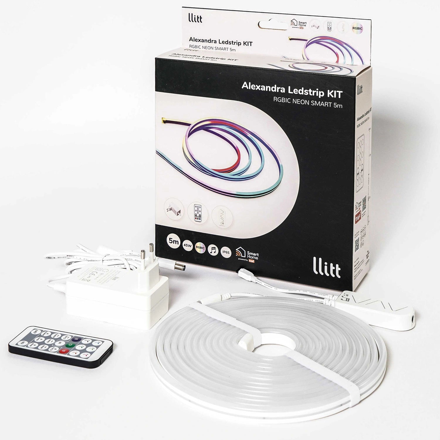 Alexandra Ledstrip kit RGBIC Neon IP65 Smart Tuya WiFi 5m​​​