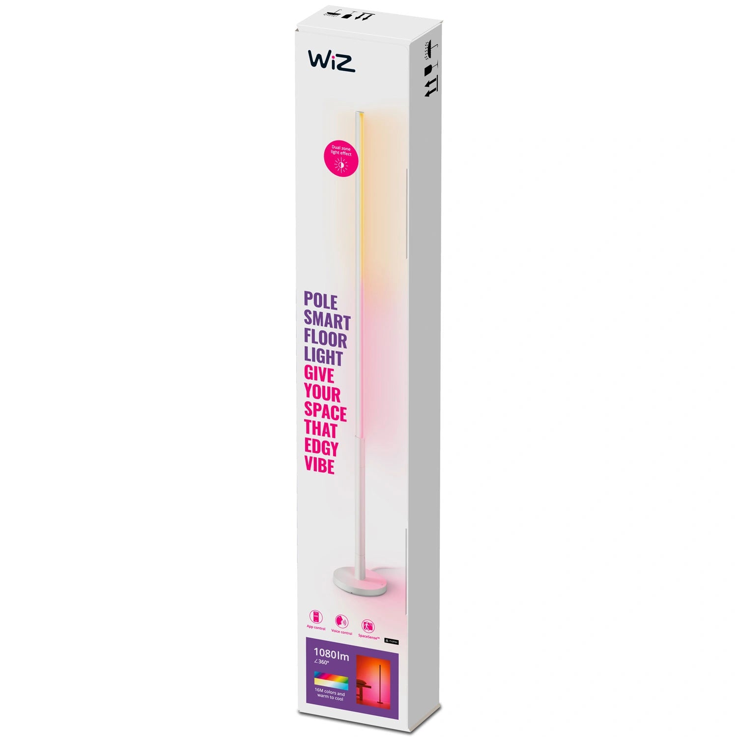 WiFi Pole Golvlampa RGB Multicolor 150cm