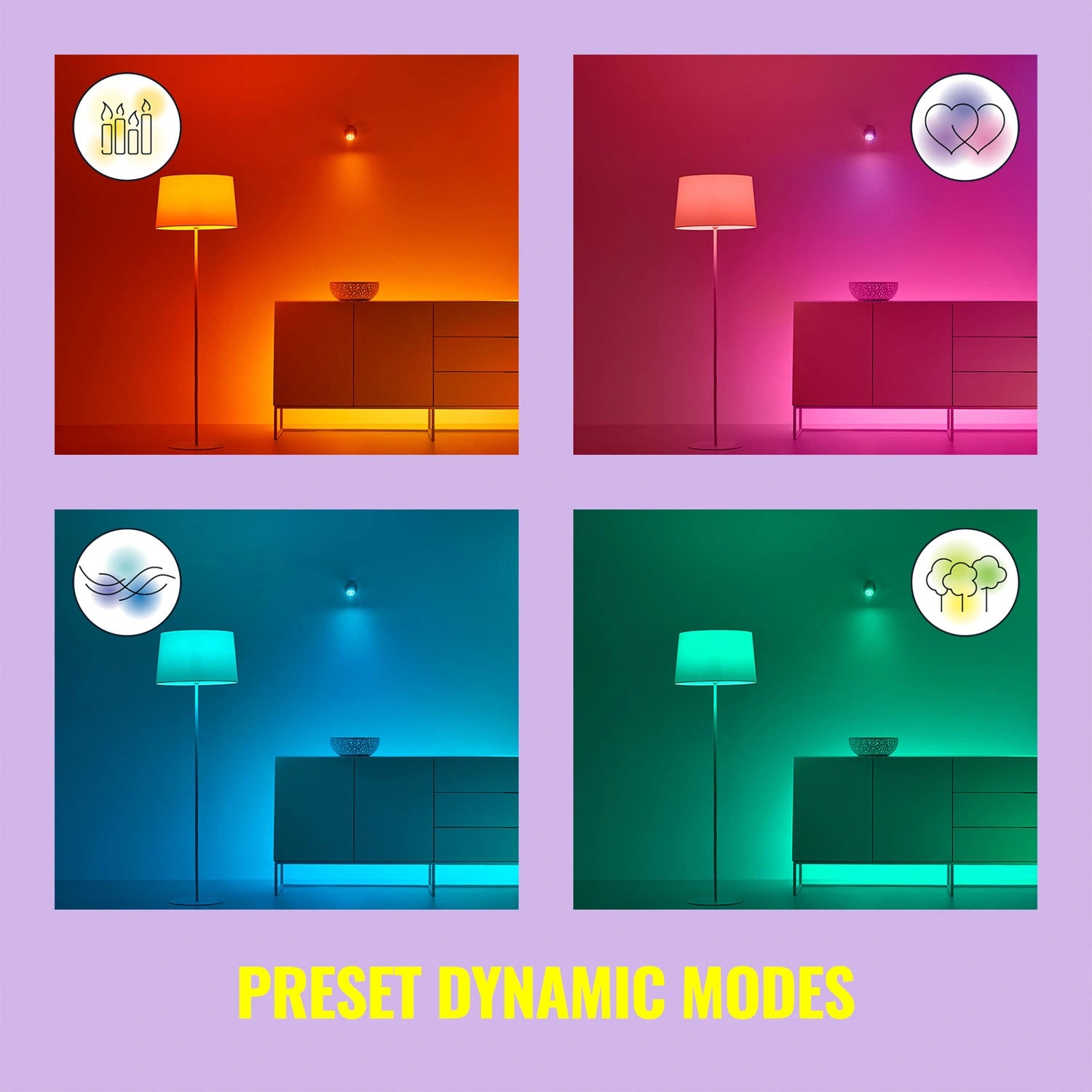 WiFi Smart LED E27 P45 40W 470lm Färg