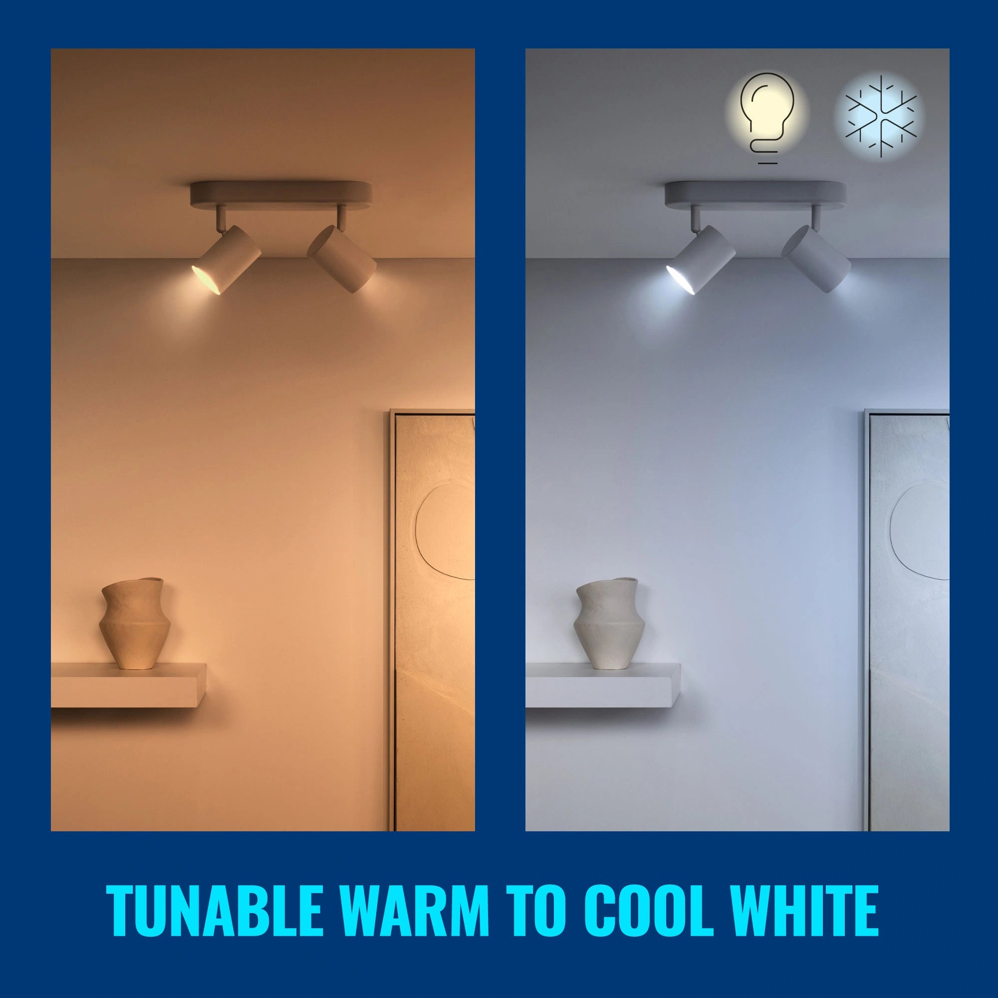 WiFi Smart LED GU10 50W 345lm Färg + Varm-kallvit 1-pack