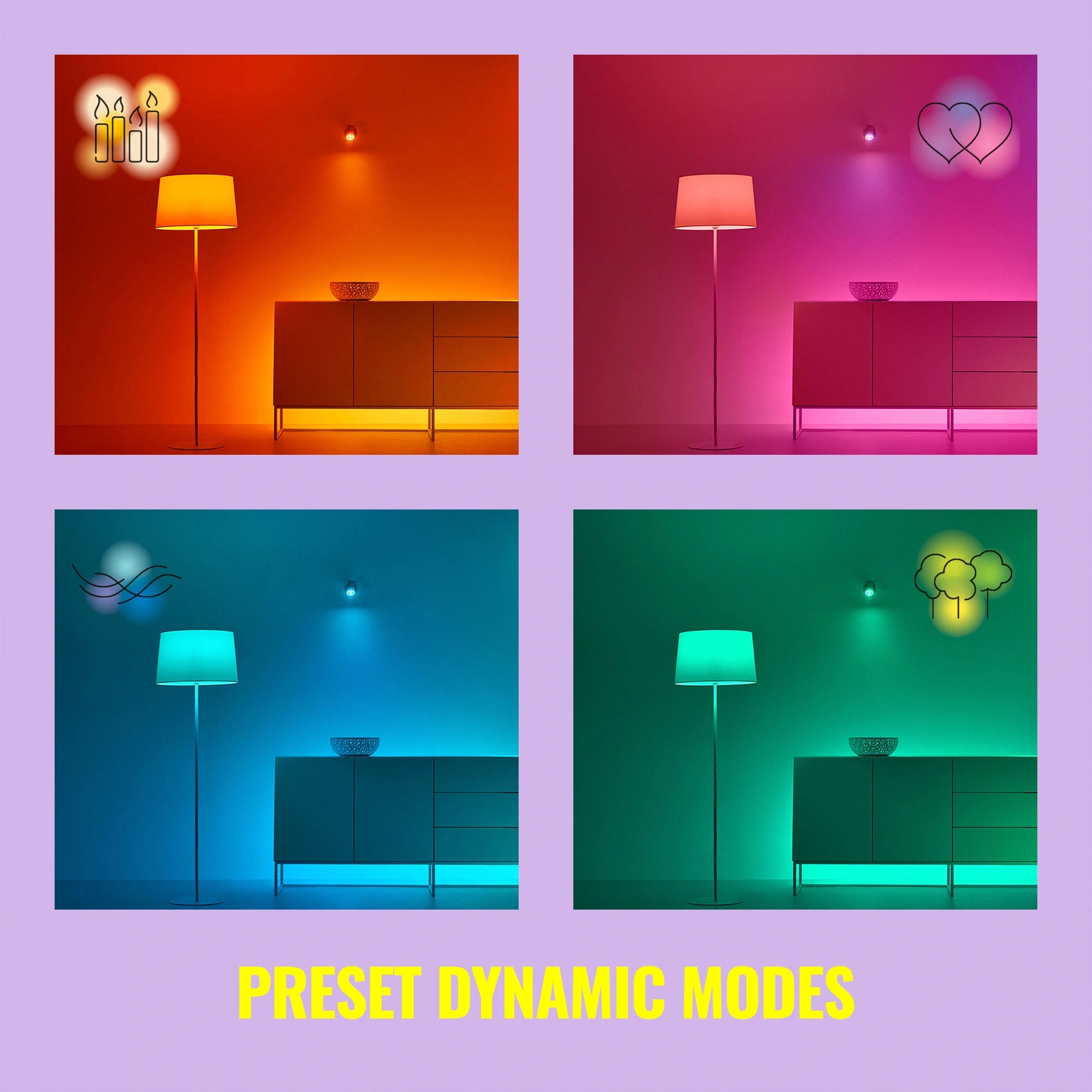 WiFi Smart LED GU10 50W 345lm Färg + Varm-kallvit 1-pack