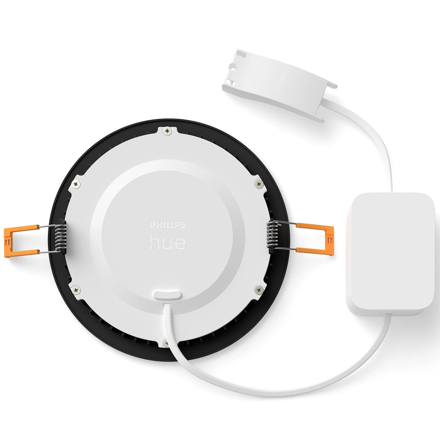 Slim Downlight L 170mm White and Color Ambiance Svart 1-pack