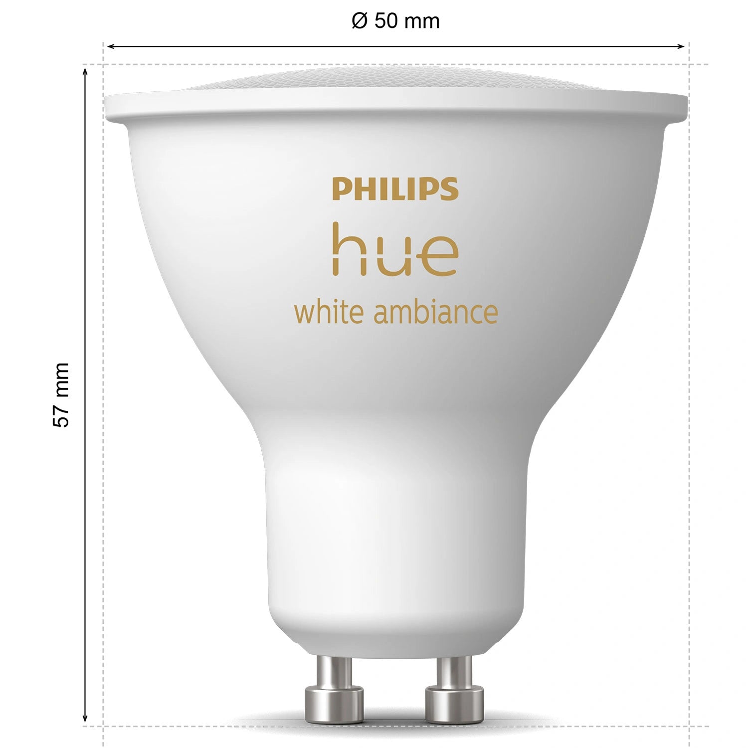 White Ambiance GU10 400lm 2-pack