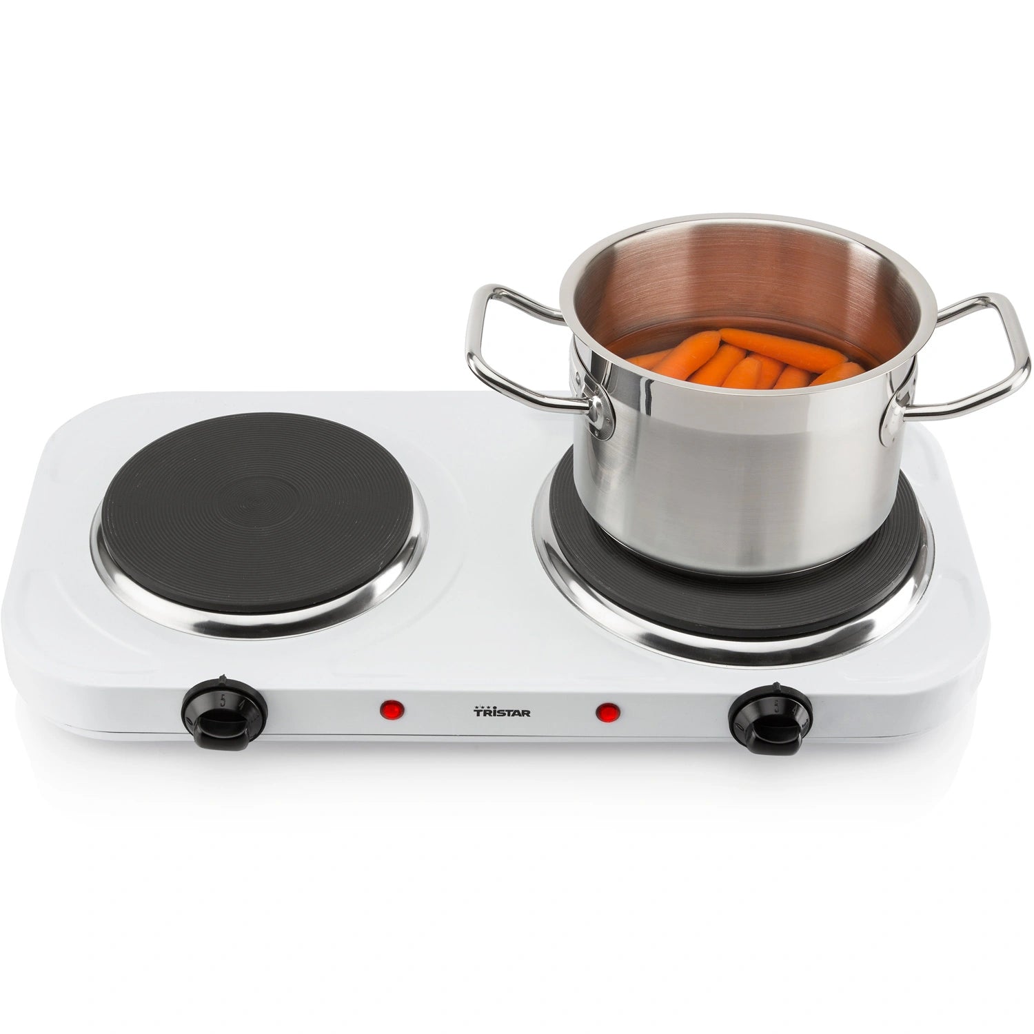 Kokplatta Dubbel KP-6245  1500&1000W 15,5cm 18,5cm