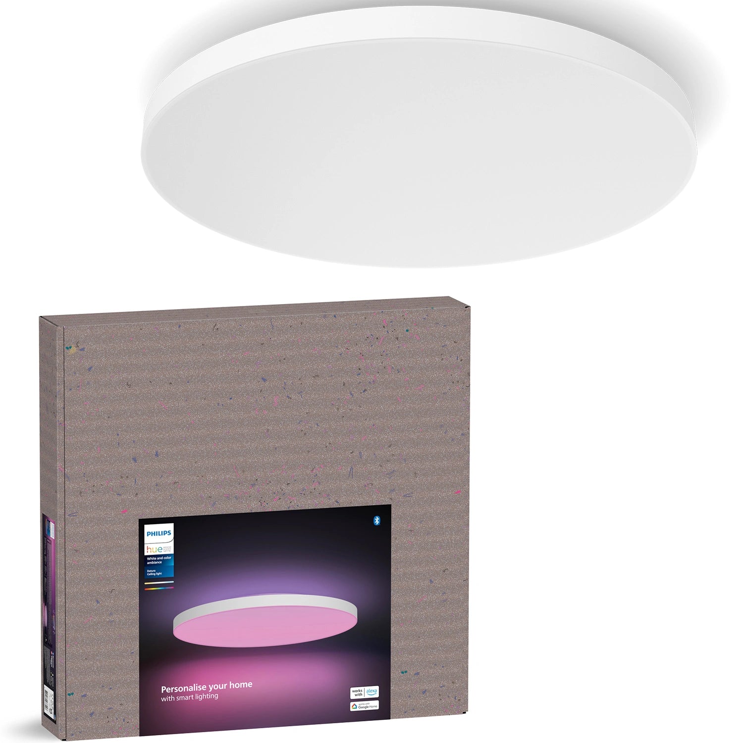 Datura stor Plafond Ø57,4 cm White and color ambiance 4850 lm