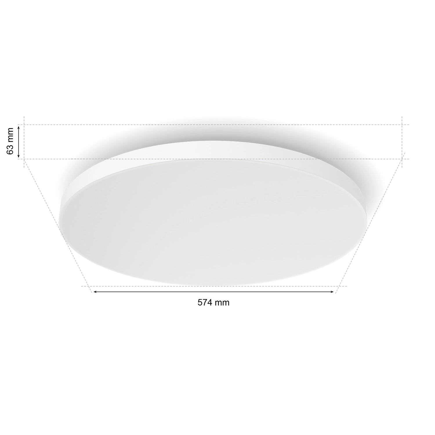 Datura stor Plafond Ø57,4 cm White and color ambiance 4850 lm
