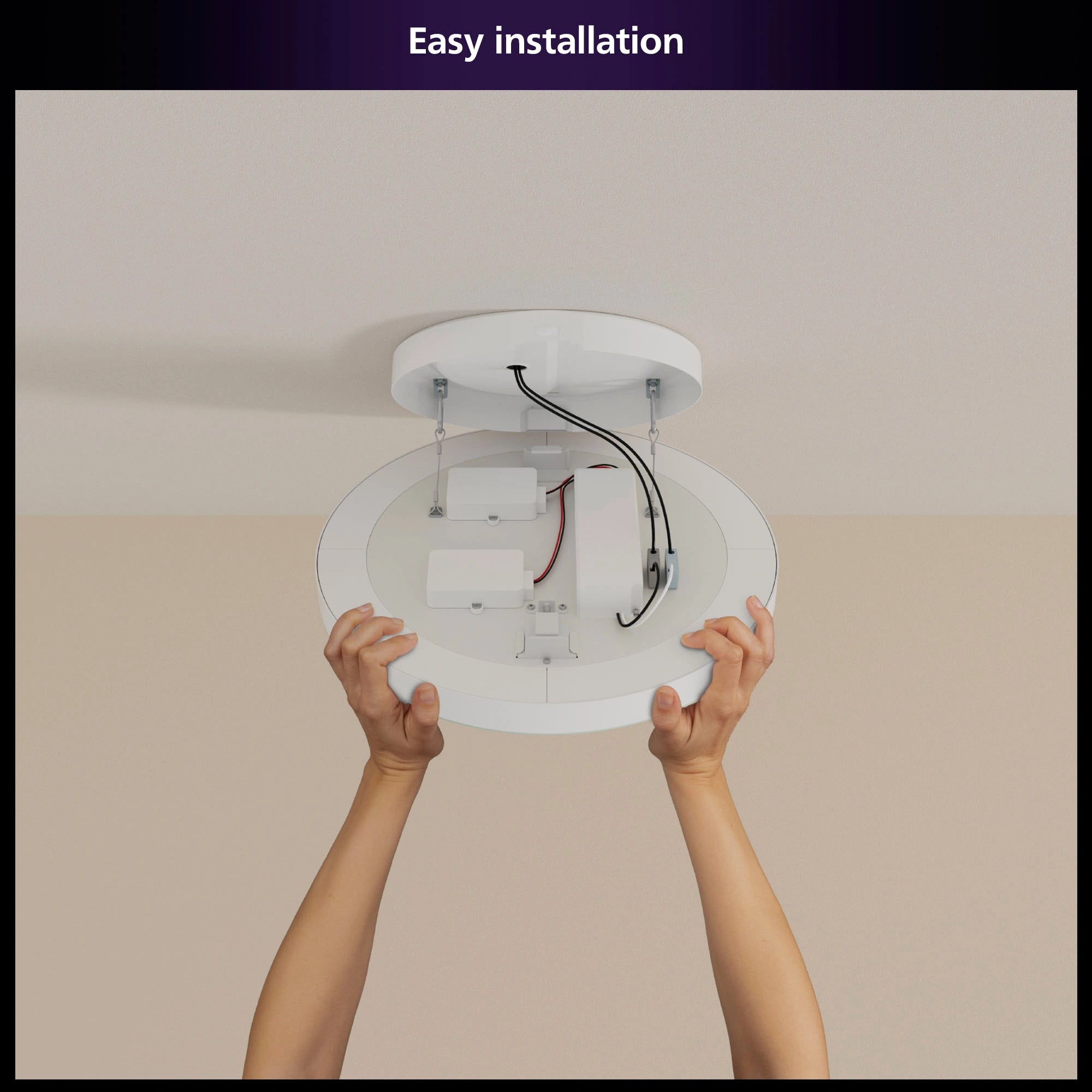 Datura stor Plafond Ø57,4 cm White and color ambiance 4850 lm