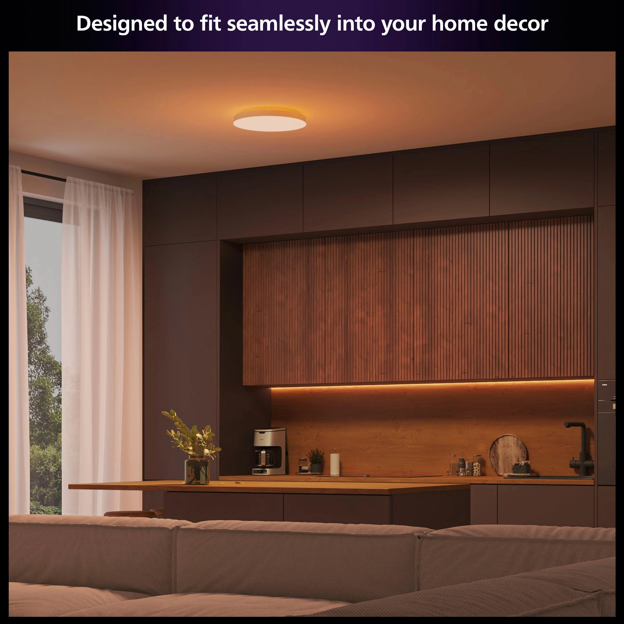 Datura stor Plafond Ø57,4 cm White and color ambiance 4850 lm