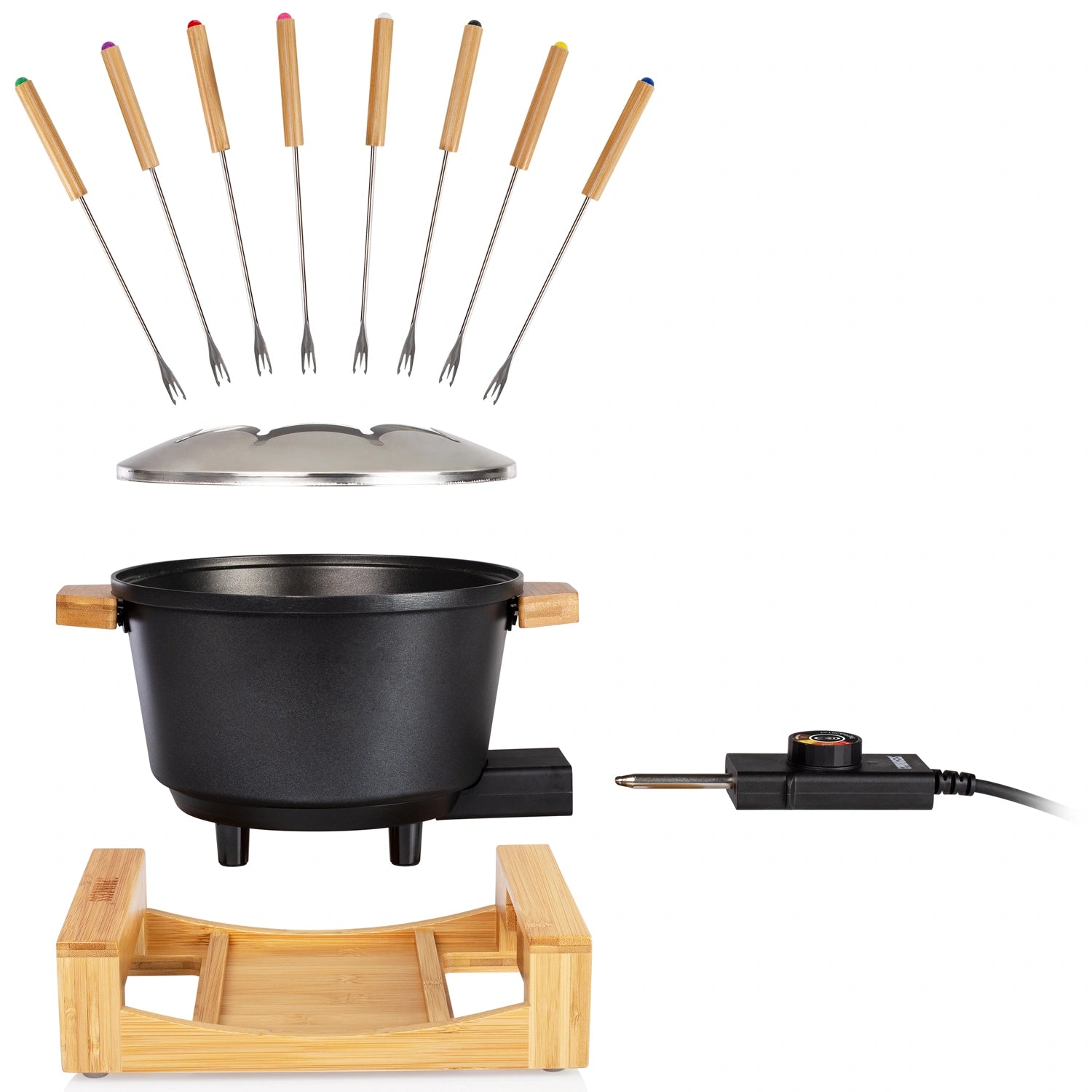 Fondueset Pure Bamboo 173025 1,5l 8st pinnar