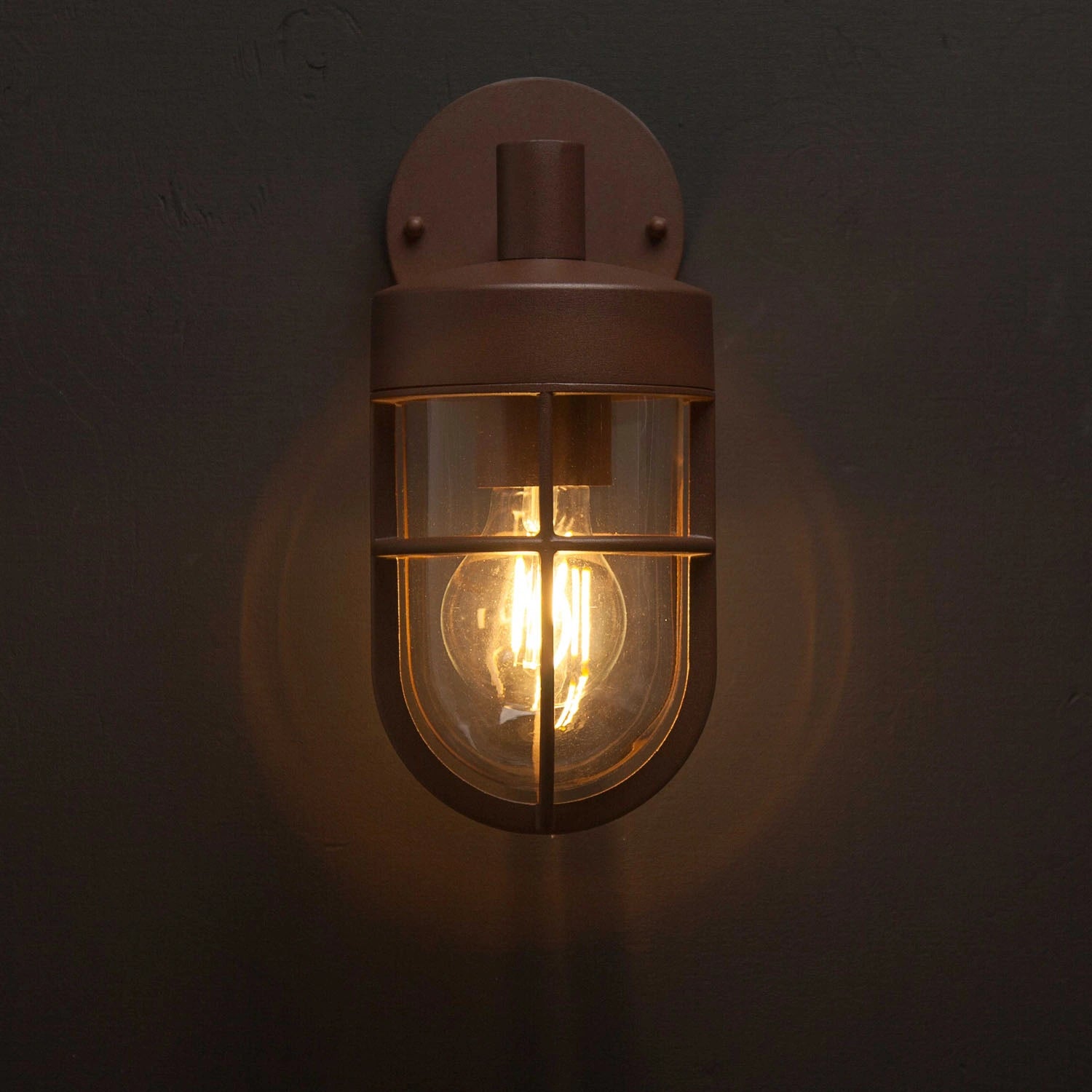 Jimmy Väggarmatur E27-sockel IP44 Corten