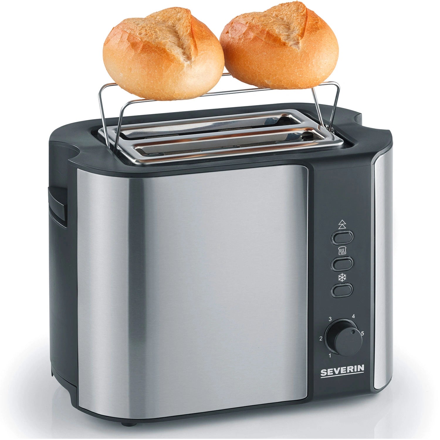 Brödrost AT2589 2skivig Borstat stål.