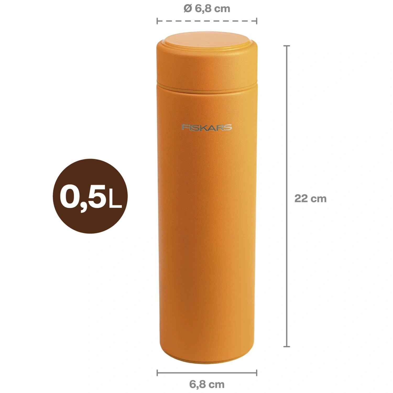 Termosflaska orange 0,5 liter On-the-go Bottle