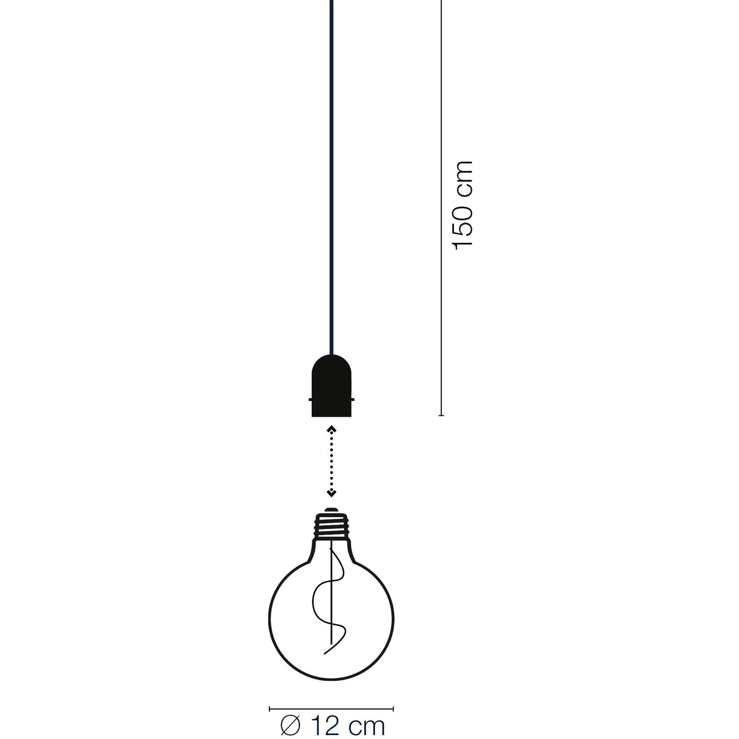 Penny Pendellampa Gravity + DecoBulb XL Vintage