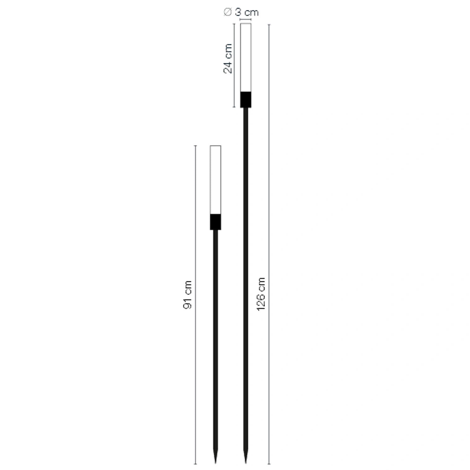 Frost Ljuspelare 126 + 91 cm 2-pack Grå