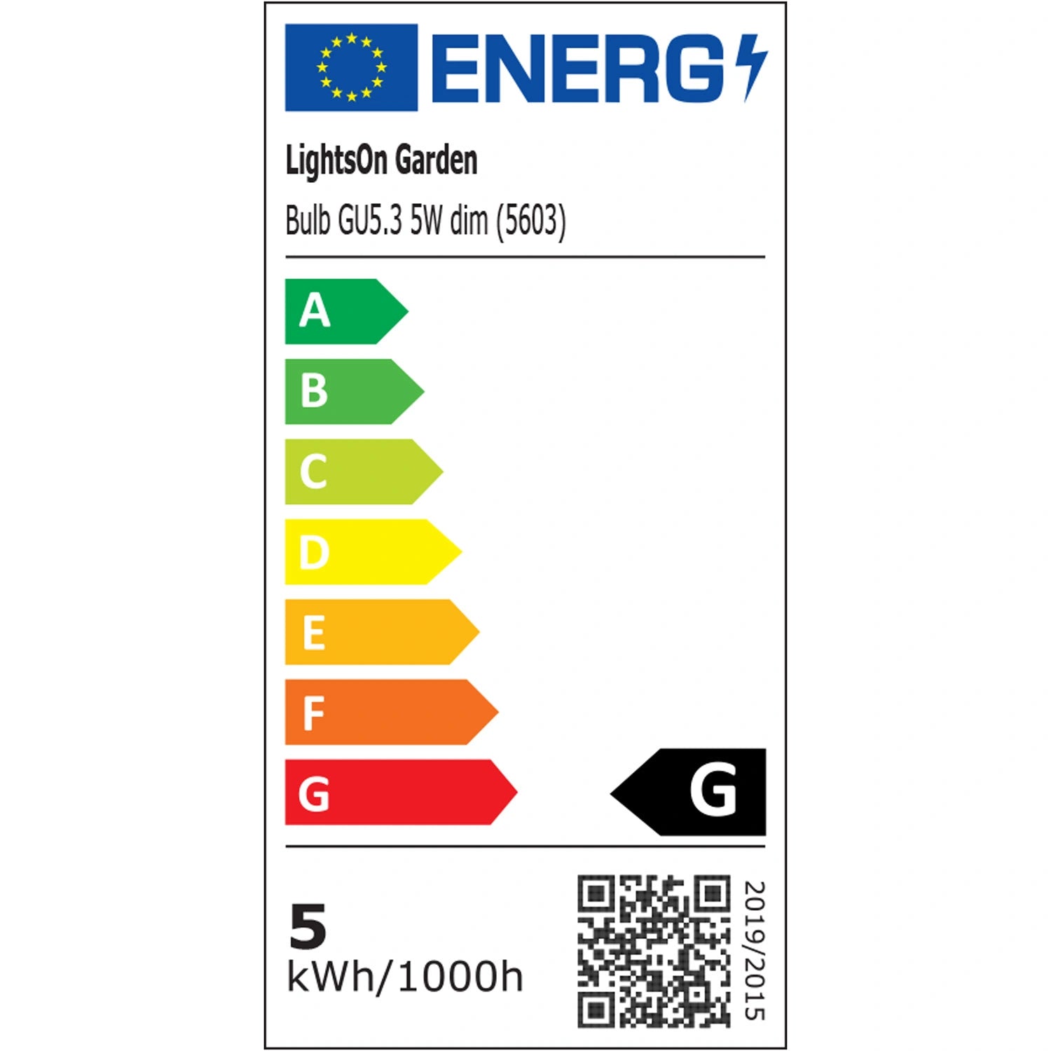 LED-ljuskälla MR16/GU5.3 5W Dimbar Varmvit