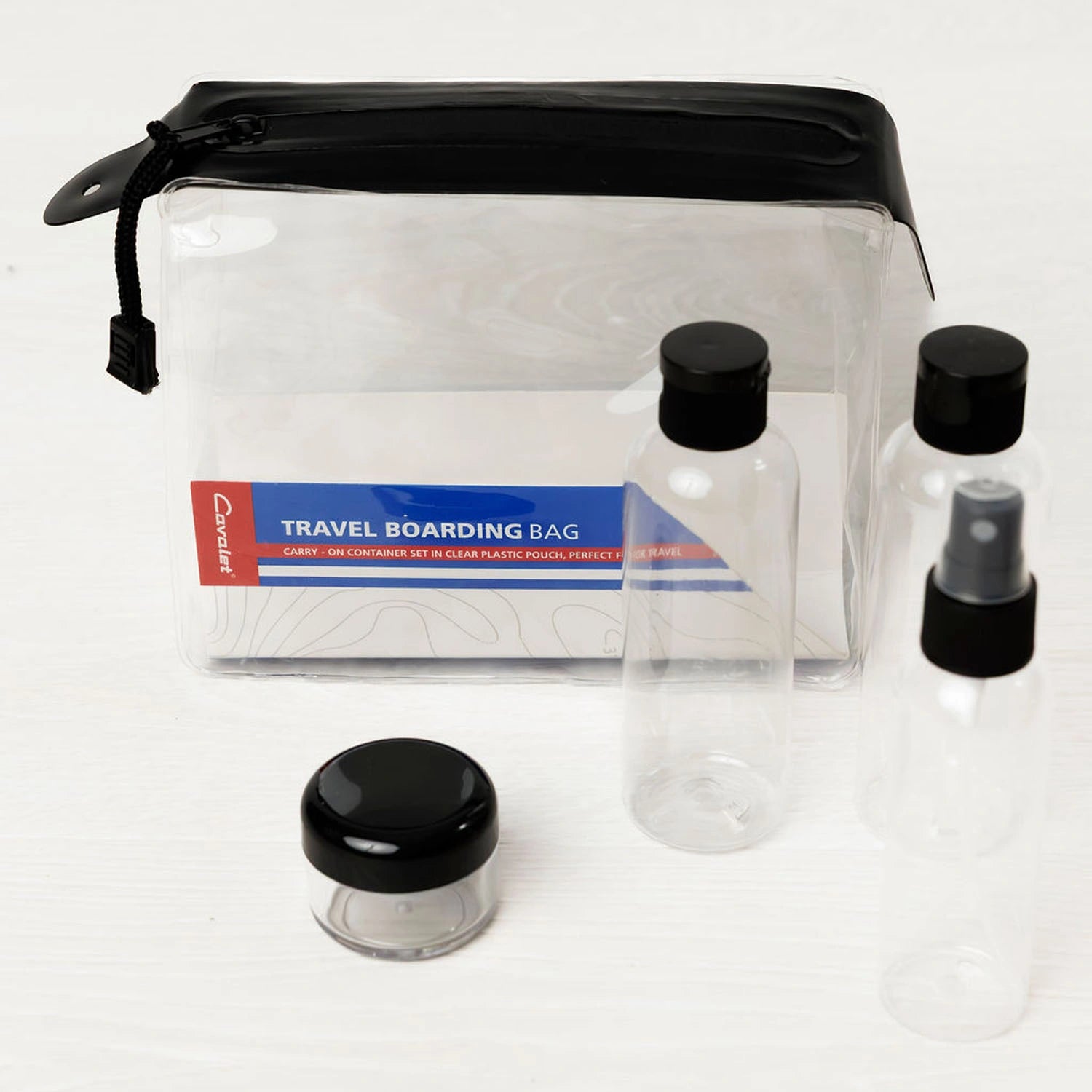 Resekit 8 (Nackkudde, Reseflaskor, Bagagetag, Bagagerem, Sovmask)