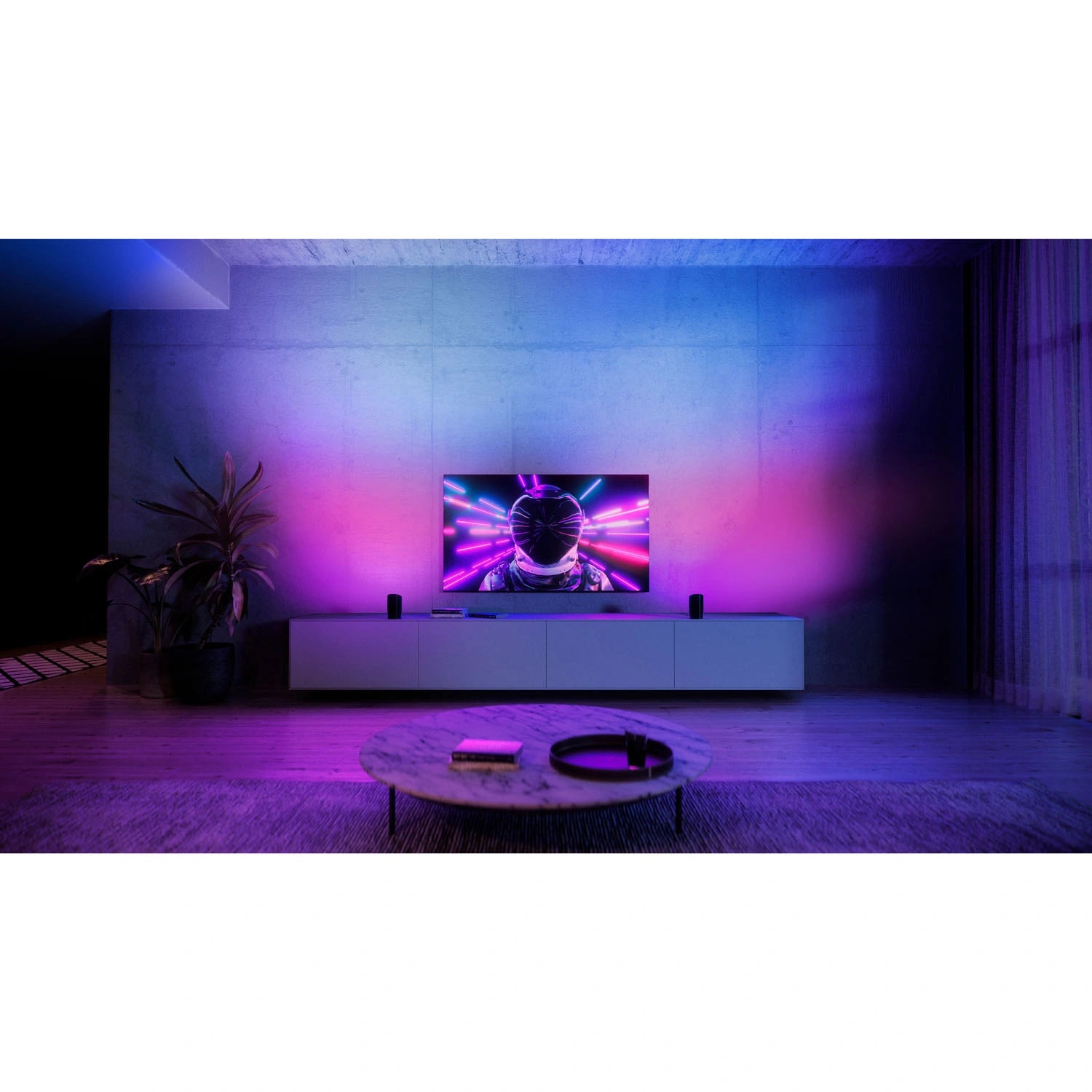 Play Wall washer White and Color Ambiance Svart