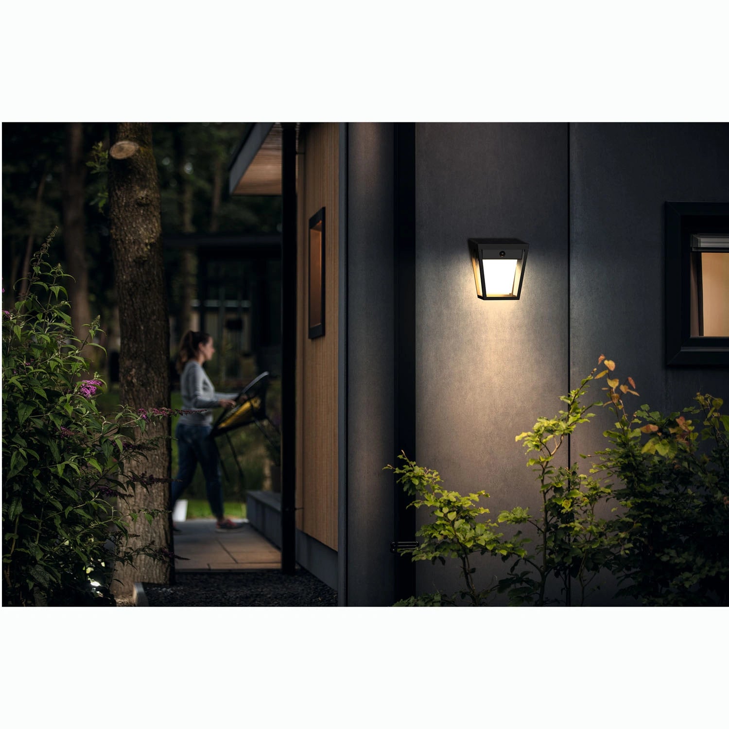 Nissa Vägglampa Solcell LED 250/20lm Svart