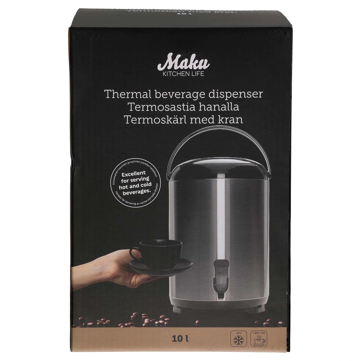 Termosbehållare med kran 10 L