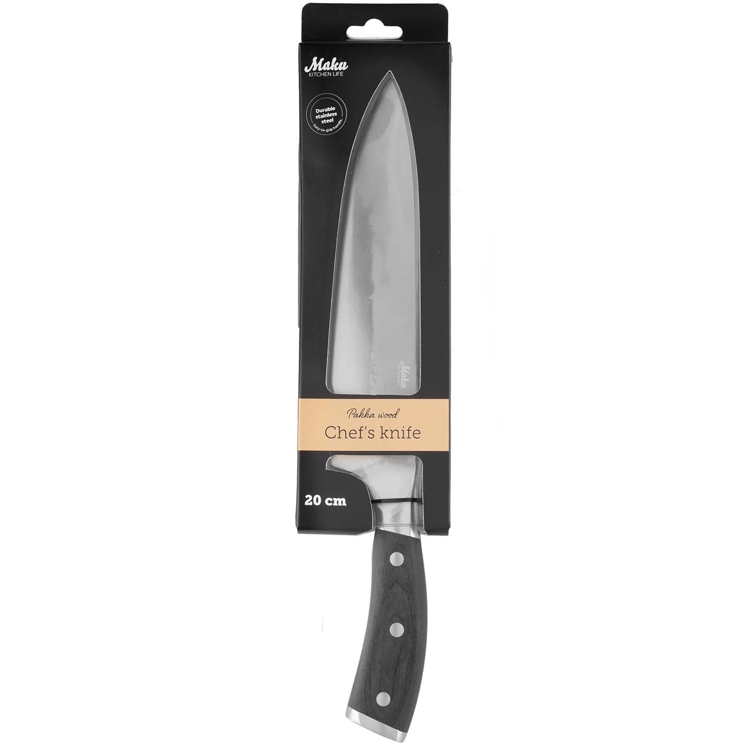 Kockkniv Pakka wood 20 cm