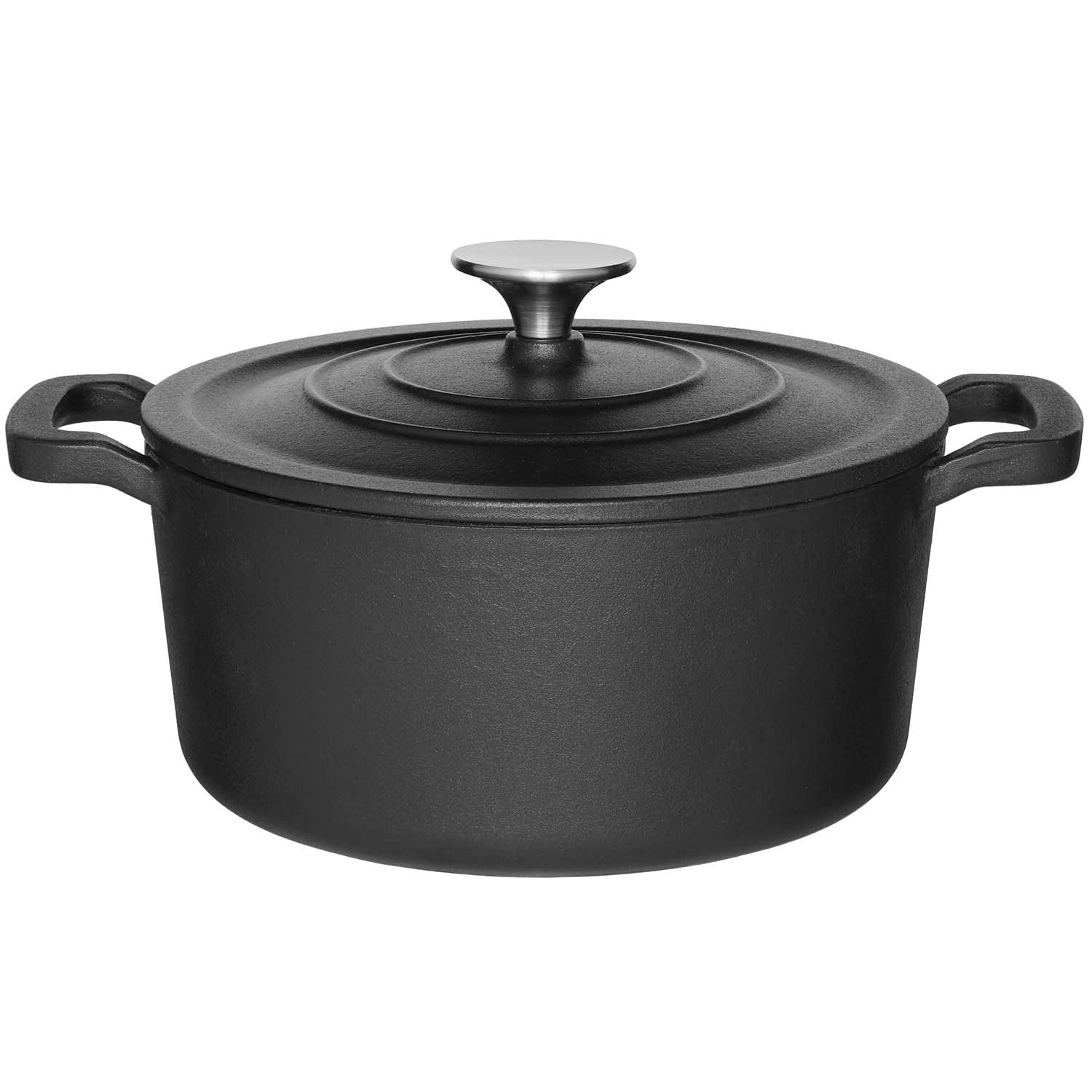 Gjutjärnsgryta med lock 3,3 L
