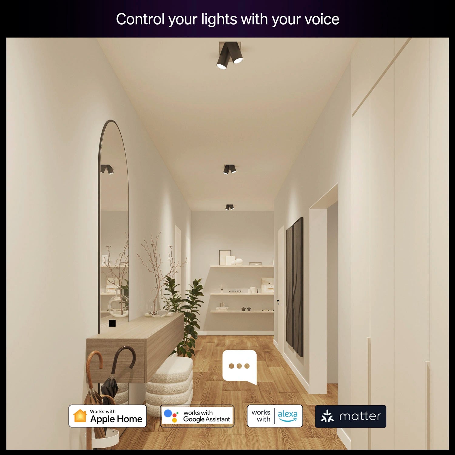 Essential White and color ambiance GU10 50W 345lm 3-pack