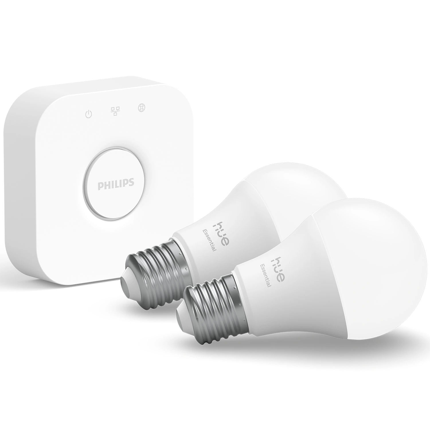 Essential Startkit White and Color Ambiance 2xE27 806lm + Hue Bridge