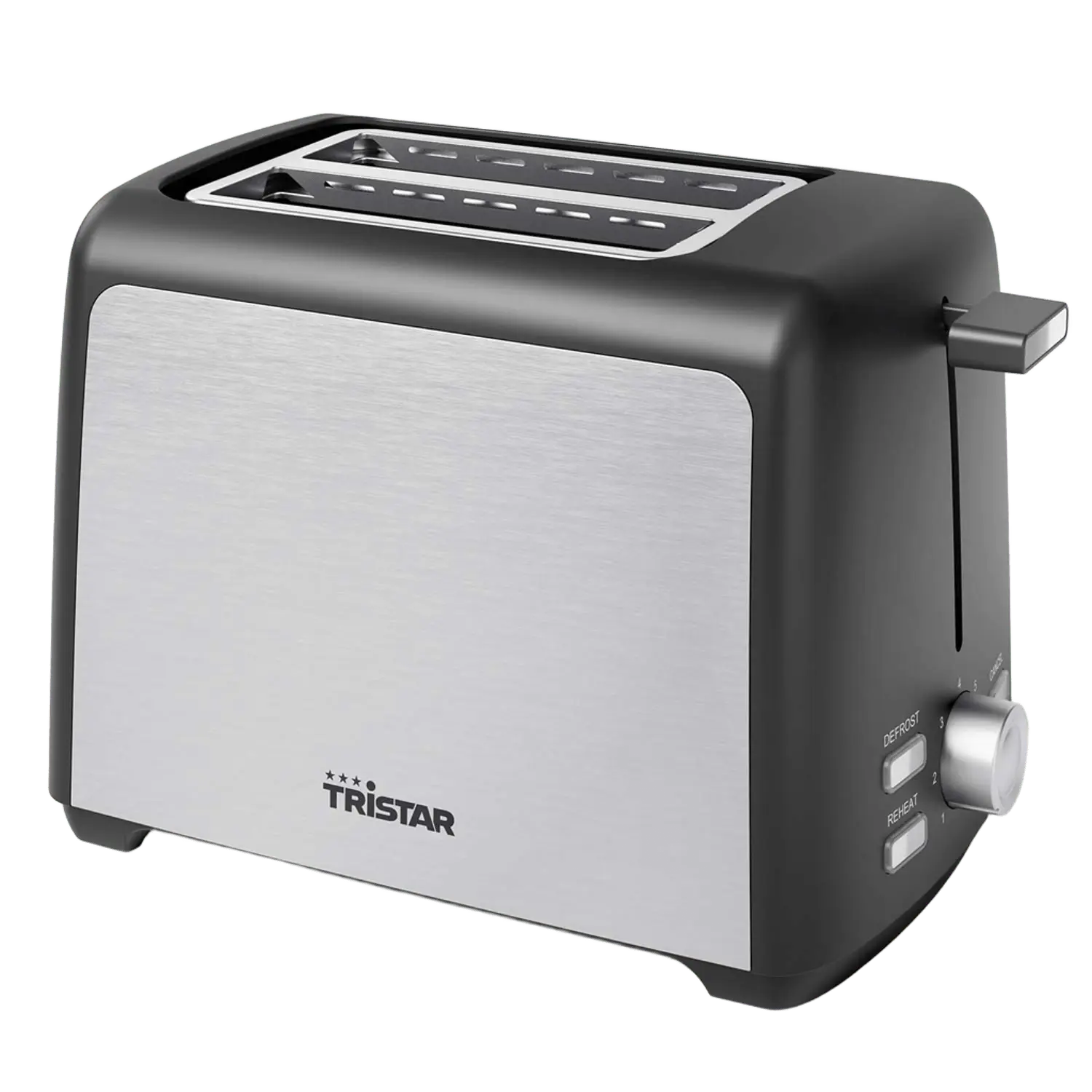 Brödrost 2 skivors 800W Rostfri - BR-1058
