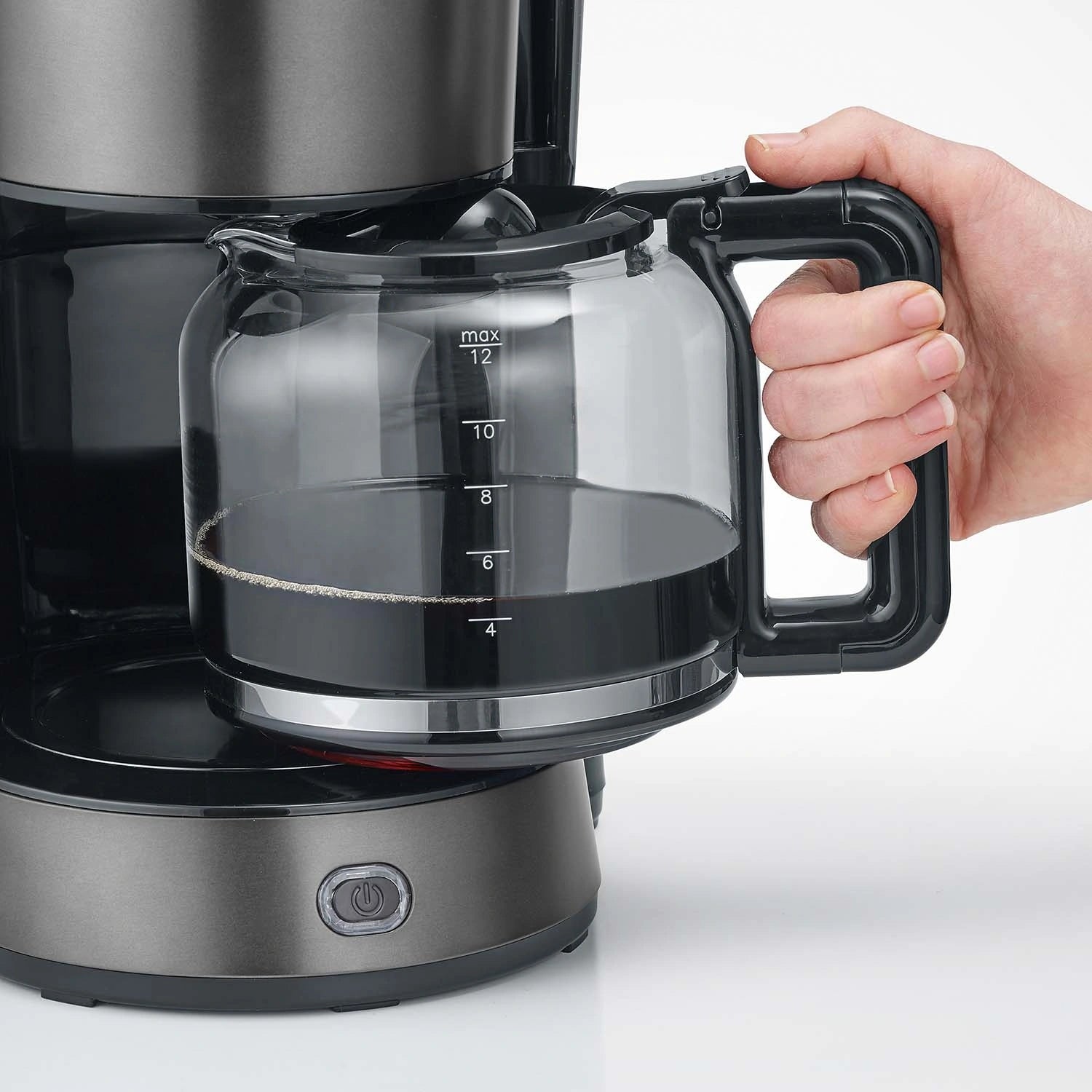 Kaffebryggare Dark Inox 1000W 1,25L KA9340